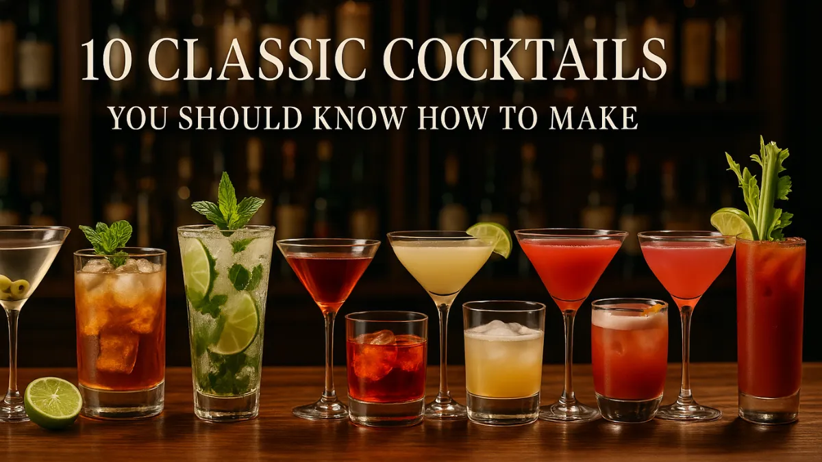 10 Classic Cocktails You Should Know How to Make
