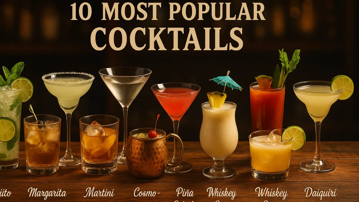 10 Most Popular Cocktails