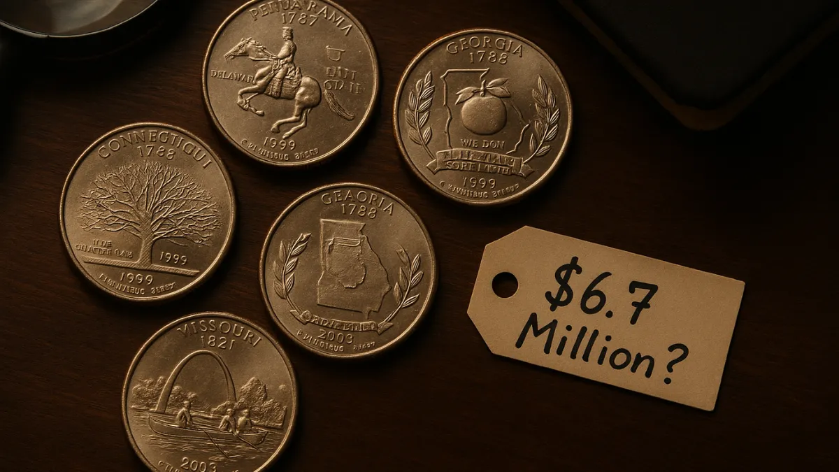 5 Valuable State Quarters Worth Up to $6.7 Million Each – Still in Circulation