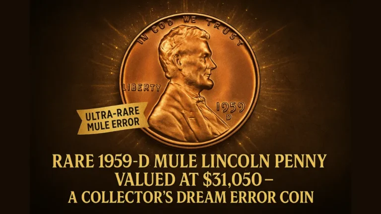 Rare 1959-D Mule Lincoln Penny Valued at $31,050 – A Collector’s Dream Error Coin