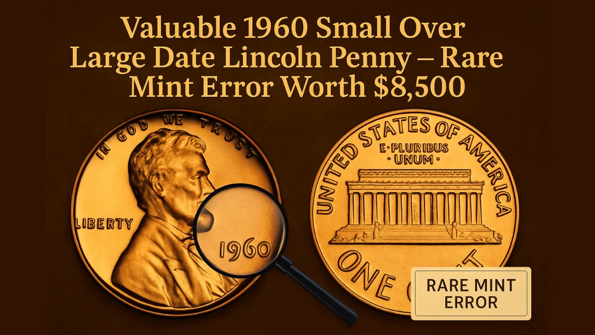 Valuable 1960 Small Over Large Date Lincoln Penny – Rare Mint Error Worth $8,500